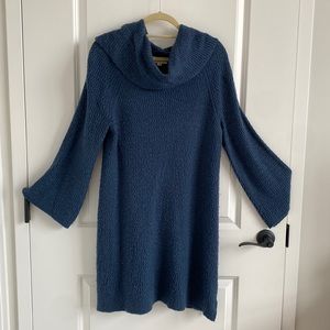 sweater dress with bell sleeves